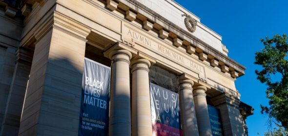 The exterior of the University of Michigan Museum of Art