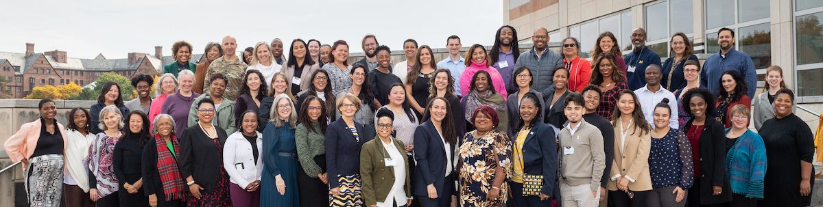 A group photo of DEI Leads from all over campus